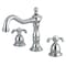 Kingston Brass KS1971TX 8" Widespread Bathroom Faucet, Polished Chrome KS1971TX - alternate 1